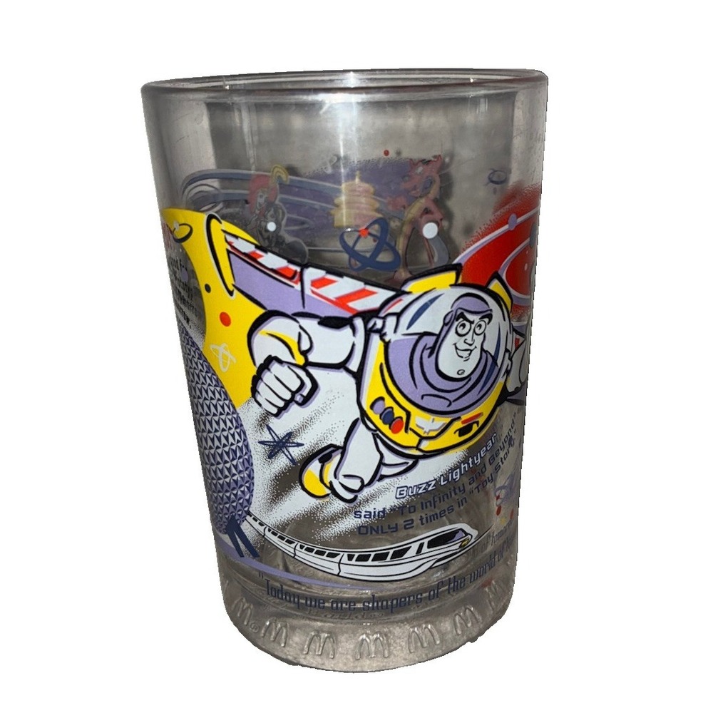 McDonalds Walt Disney 100 Years Of Magic Glass Epcot Buzz Lightyear Mickey Belle
